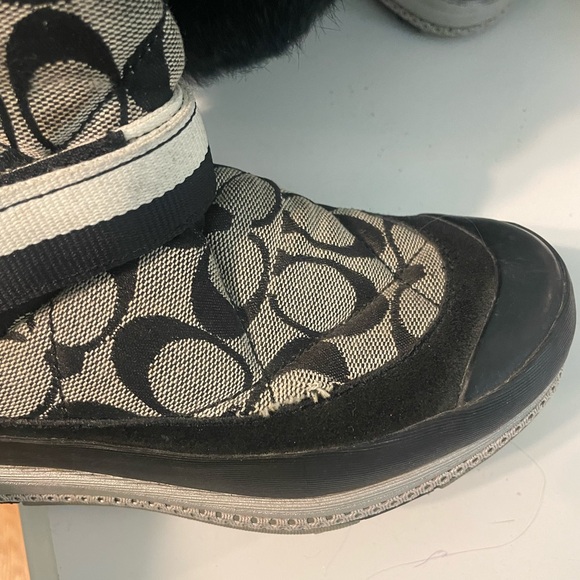 Women’s Coach Marriette logo canvas winter boots - Picture 13 of 13